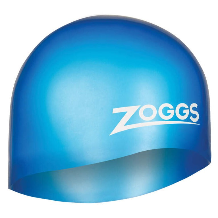 Zoggs Easy Fit Moulded Silicone Swimming Cap | Blue