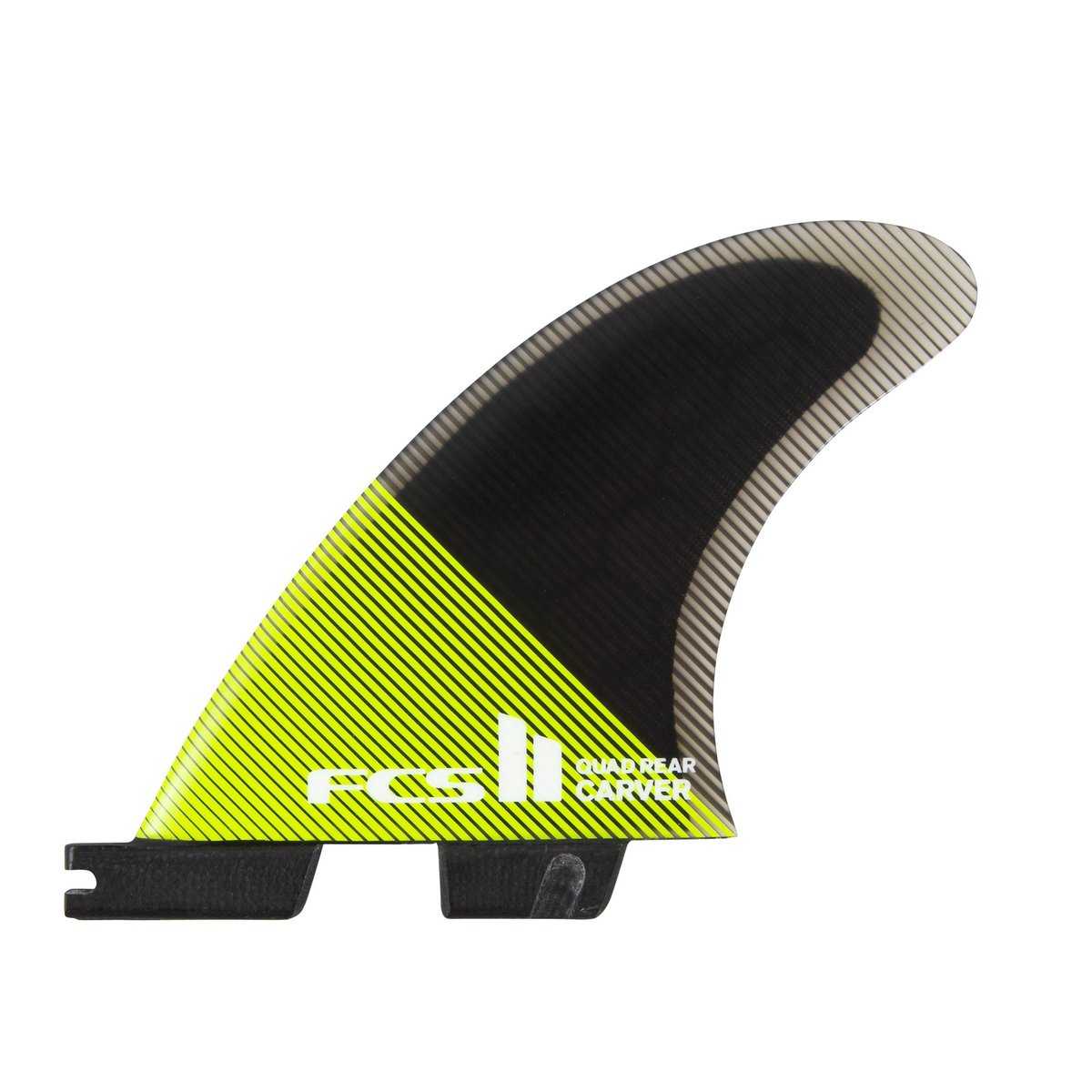 FCS II Carver PC Acid/Black Quad Rear Fin Set - Medium