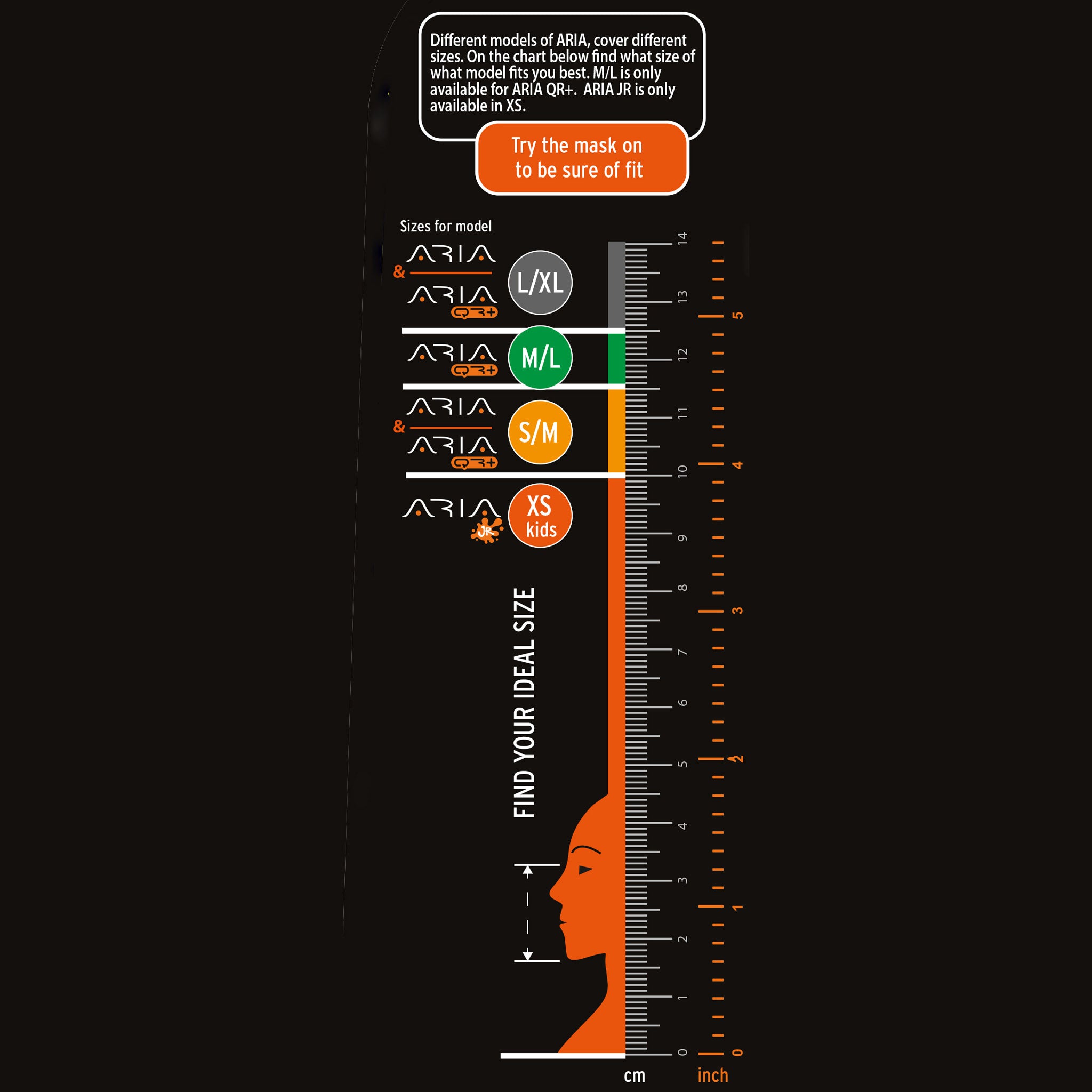 Size Chart for Aria