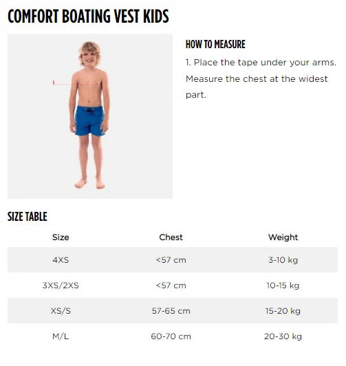 Comfort Boating Vest Youth