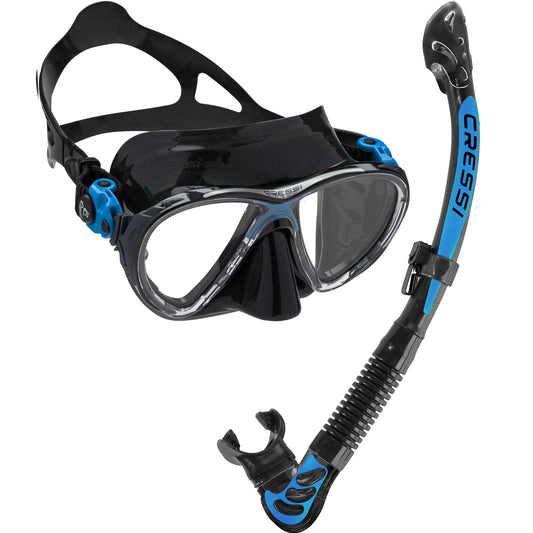 Cressi Big Eyes Evo & Alpha Ultra Dry Snorkel Set – Watersports Warehouse